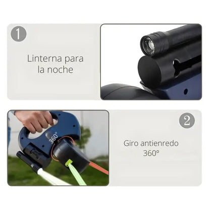 Correa Dual Pro – Antienredo + Luz LED