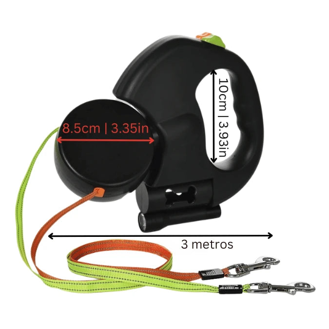 Correa Dual Pro – Antienredo + Luz LED