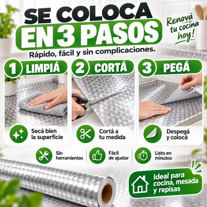 Papel de Aluminio Autoadhesivo