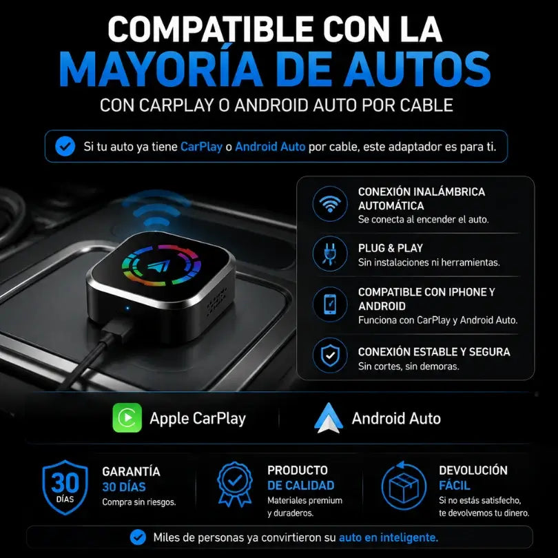 Adaptador Inalámbrico CarPlay
