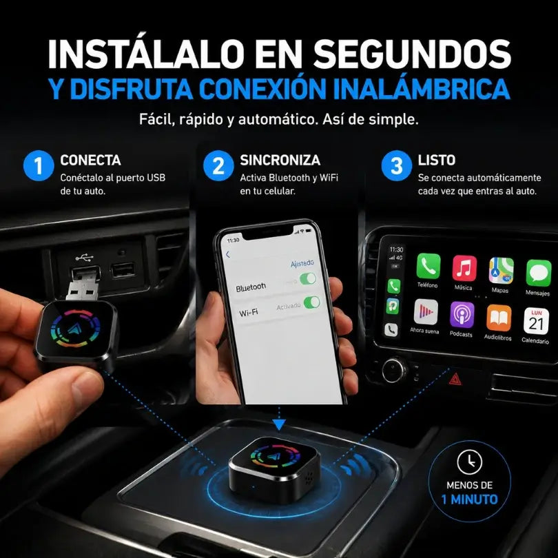 Adaptador Inalámbrico CarPlay