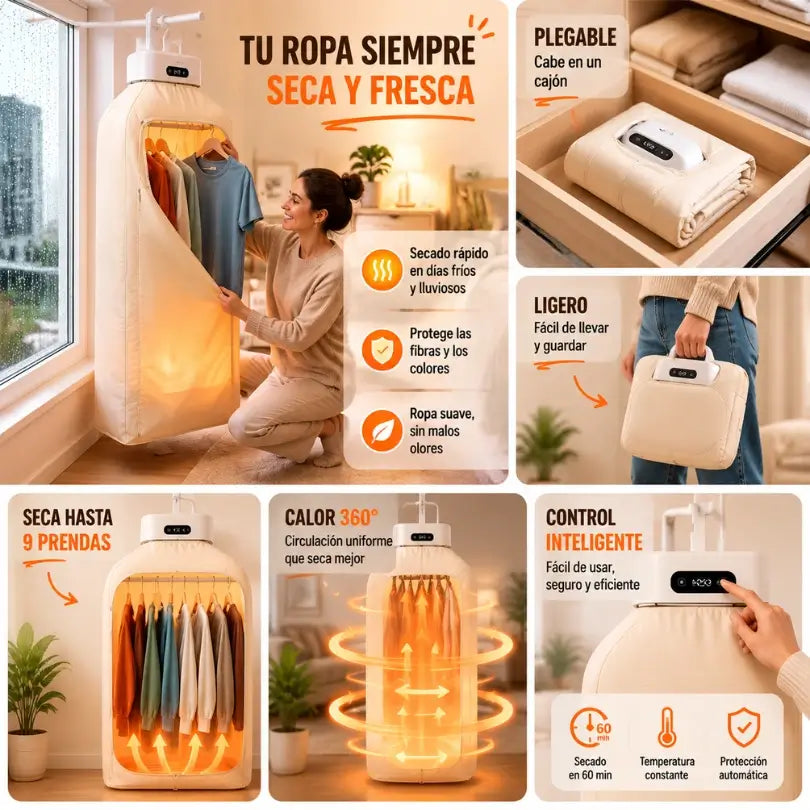 Secador de ropa porátil