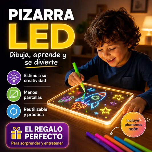 Pizarra con Luz LED