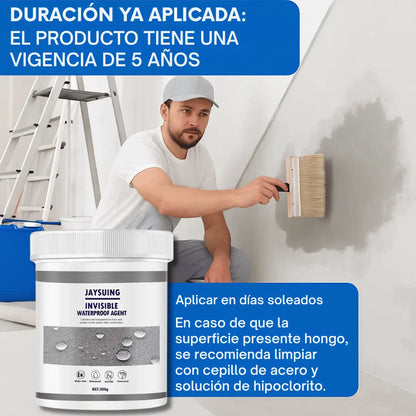Sellador Impermeable Transparente contra infiltración, moho y humedad -  300g