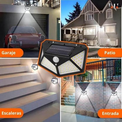 Lámpara Solar LED con Sensor de Movimiento Premium